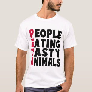 CAMISETA PESSOAS QUE COMEM ANIMAIS SABOROSOS