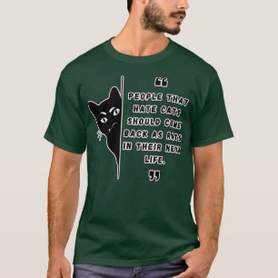 Camiseta Pessoas Que Odeiam Gatos De Gato E Ratos Engraçado