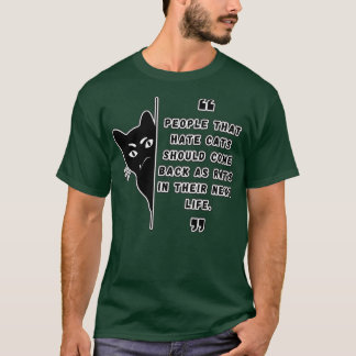 Camiseta Pessoas Que Odeiam Gatos De Gato E Ratos Engraçado