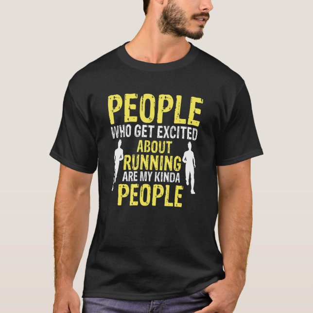 Camiseta Pessoas Que Se Entusiasmam Em Executar Presente (Frente)