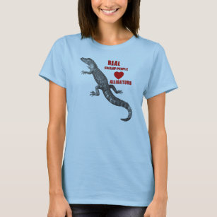Camiseta Pessoas reais dos jacarés do amor do pântano