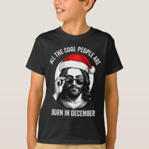 Camiseta Pessoas Retro Legais Nasceram Em Dezembro Cristão 