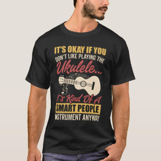 Camiseta Pessoas Sm Ukulele Instrut Tocador De Guitarra Hav