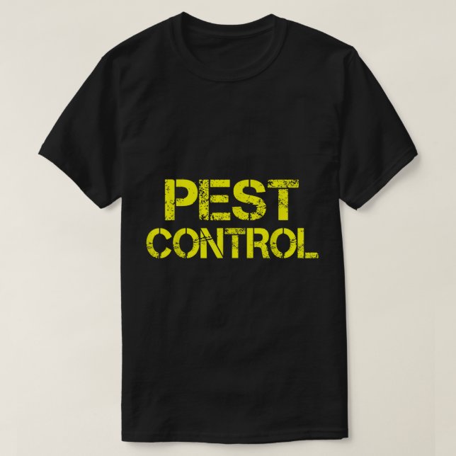 Camiseta Pest Control Exterminator Halloween Costume  (Frente do Design)
