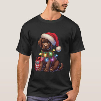 Camiseta Pet Animal Chocolate Labrador Cão Santa Cristo
