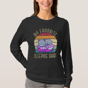Camiseta Pet Animal Dormindo Riser Atrasado Agrupamento