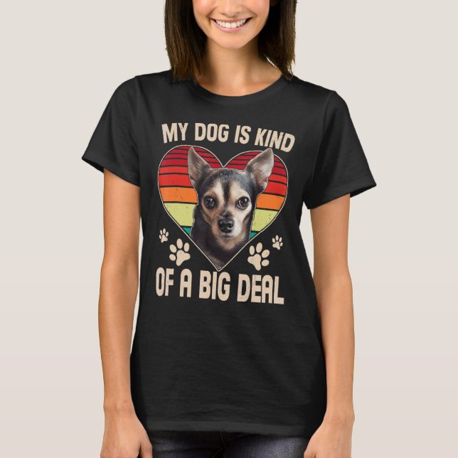 Camiseta Pet Animal Guarda Cão Chihuahua Melhor Cão (Frente)