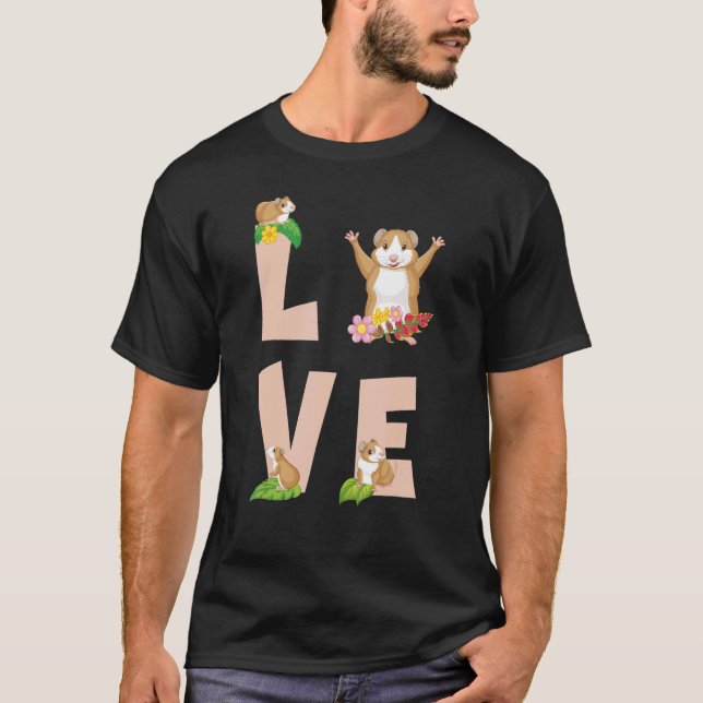 Camiseta Pet Animal Hamsters Love (Frente)