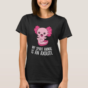 Camiseta Pet-Axolotl Meu Animal Espirituoso É Um Axolotl