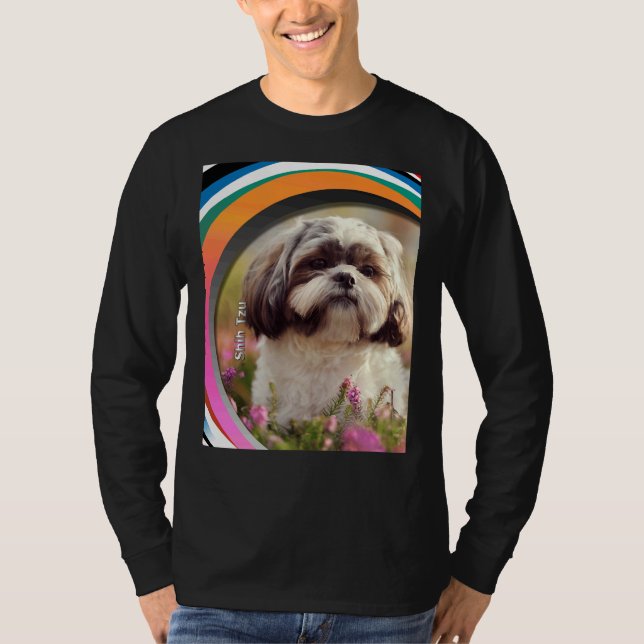 Camiseta Pet Breeds Shih Tzu Dog Agora Disponível Em Um Lar (Frente)