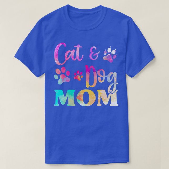 Camiseta Pet Cat Dog Mãe Para Mulheres, Dia de as mães (Frente do Design)