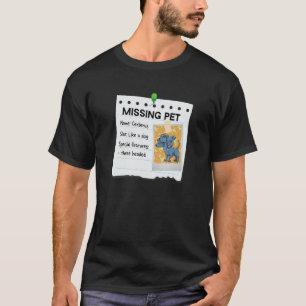 Camiseta Pet Cerberus Desaparecidos 3 Cachorros de Cabeça M