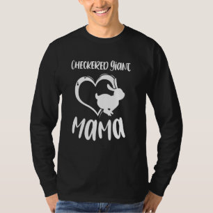 Camiseta Pet Checkered Giant Mama Rabbit Proprietária Mãe M