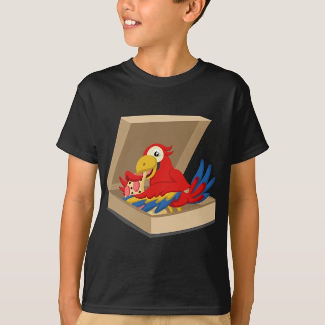 Camiseta Pet Comendo Pizza (Frente)