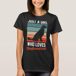 Camiseta Pet De Cachorro Retro Apenas Uma Menina Que Ama Te