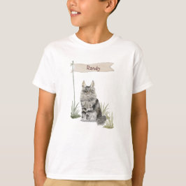 Camiseta Pet de Gato de Maine Coon