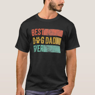 Camiseta Pet De Pai De Cachorro Retro De Pai De Cachorro