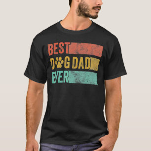Camiseta Pet De Pai De Cachorro Retro De Pai De Cachorro