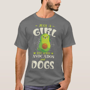 Camiseta Pet Do Cachorro Só Uma Menina Que Ama Avocados E D