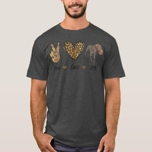Camiseta Pet Dog Puppy Owner, ponteiro alemão do Peace Love