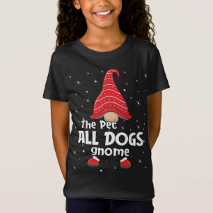 Camiseta Pet Dogs Gnome Família Correspondendo Natal Engraç