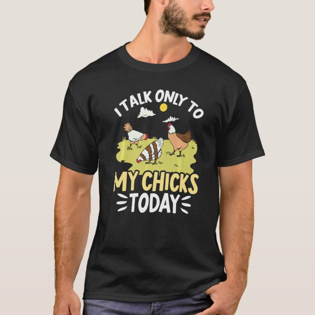 Camiseta Pet Farmer Engraçado Eu Falo Apenas Com Meus Pinti (Frente)