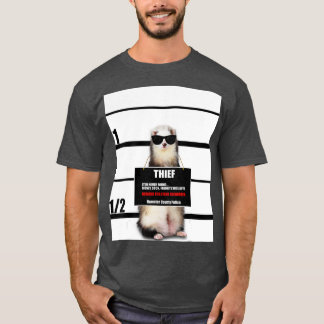Camiseta Pet Ferret Funny Ferret Thef Mugshot Gift Gift