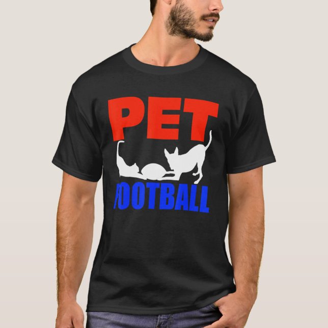 Camiseta Pet Futebol Um Cachorro E Gato (Frente)