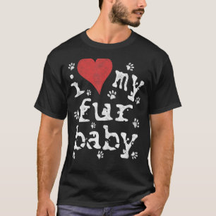 Camiseta Pet Gif Incrível Eu Amo Meu Bebê De Pele