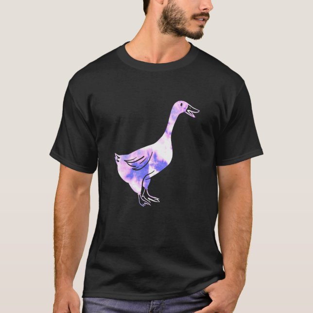 Camiseta Pet Goose Of 90s Vaporwave Aesthetics Hipster Goos (Frente)