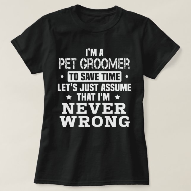 Camiseta Pet Groomer (Frente do Design)