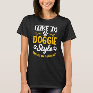 Camiseta Pet Groomer Furologista Emocionante Puppy Puppy Ar