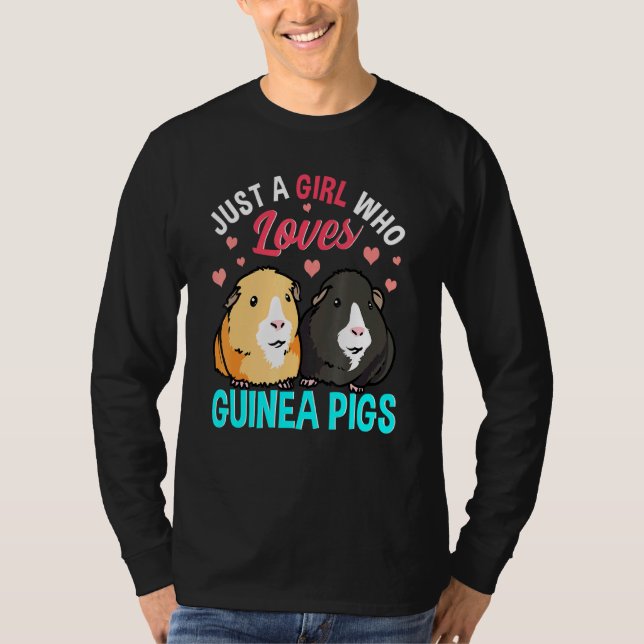 Camiseta Pet Guiné Pig Girl Who Loves Guiné Pigs (Frente)