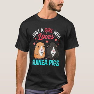 Camiseta Pet Guiné Pig Girl Who Loves Guiné Pigs