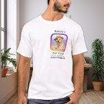 Camiseta Pet Influencer Fan Club Instagram Foto Personaliza<br><div class="desc">Quando seu melhor amigo é o melhor amigo de todos! As camisas personalizadas do clube de fãs Pet influencer para que todos os vossos fãs de cães possam acompanhar a vossa estrela de estimação. Quer sejam viagens ao parque de cachorros, à loja local de animais de estimação ou a shows...</div>