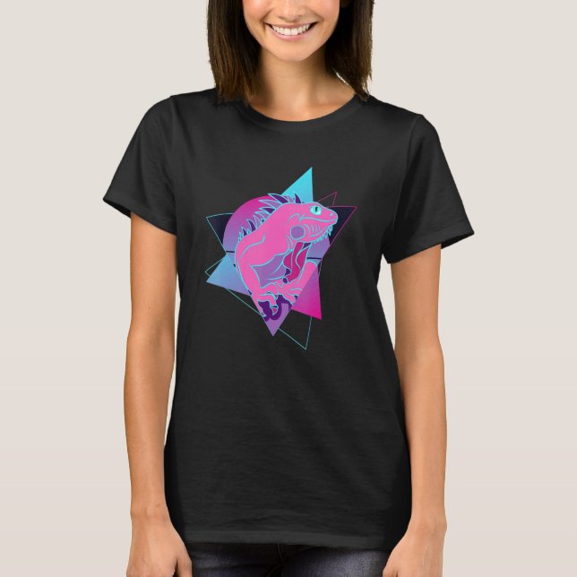 Camiseta Pet Lizard Vaporwave Igua (Frente)