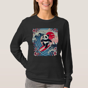Camiseta Pet Lover Flower Sunset Japonês Wave Art Surfing