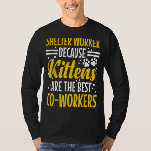 Camiseta Pet Lover Shelter Work Animal Shelter Worker Cat V