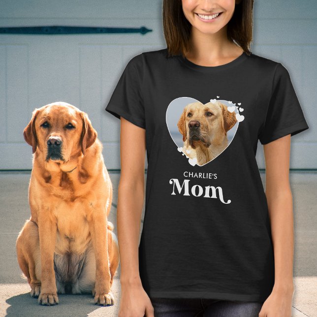 Camiseta Pet Mãe Fotografia Personalizada Cachorro Personal (Criador carregado)