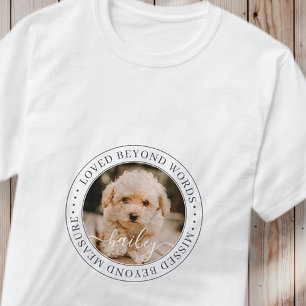 Camiseta Pet Memorial Amava Além Das Palavras Foto Chic El