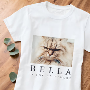 Camiseta Pet Memorial Foto da Família Chic Simple