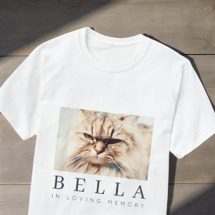 Camiseta Pet Memorial Modern Simple Chic Family Photo