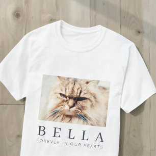 Camiseta Pet Memorial Simple Modern Chic Family Foto