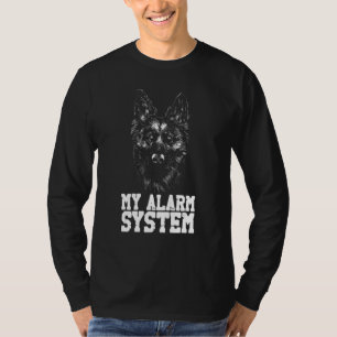 Camiseta Pet My Alarm System German shepherd Cog