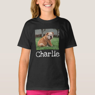 Camiseta Pet Name Personalizado E Foto T-Shirt