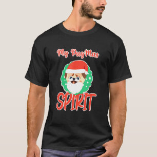 Camiseta Pet Natal Pug Xmas Pug