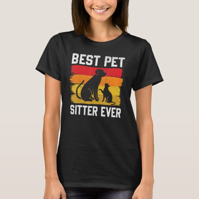 Camiseta Pet Owner Animal Best Pet Sitter (Frente)