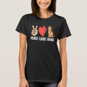 Camiseta Pet Owner Pet Dogs Peace Love