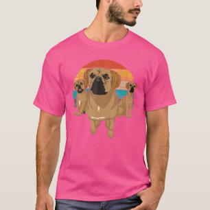 Camiseta Pet Owner Puggle, Proprietário do Cachorro Retro