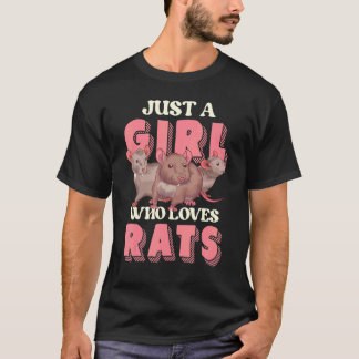 Camiseta Pet Owner Women Animal  Girls Rodent Rat